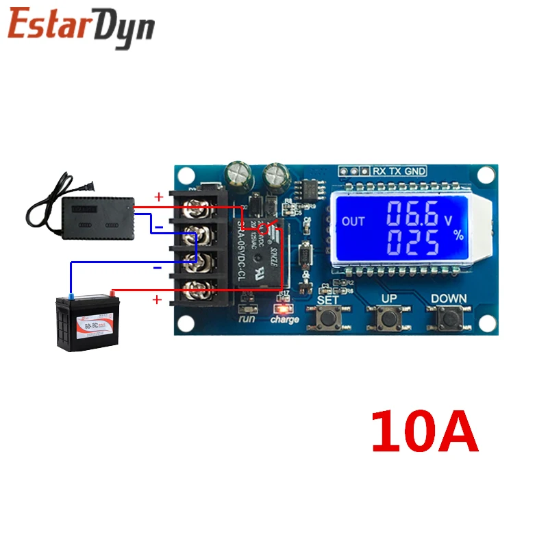 6-60v 30A 10A Lead-acid Solar Battery Charge Controller Protection Board Charger Time Switch 12v 24v 36v 48v Battery Capacity