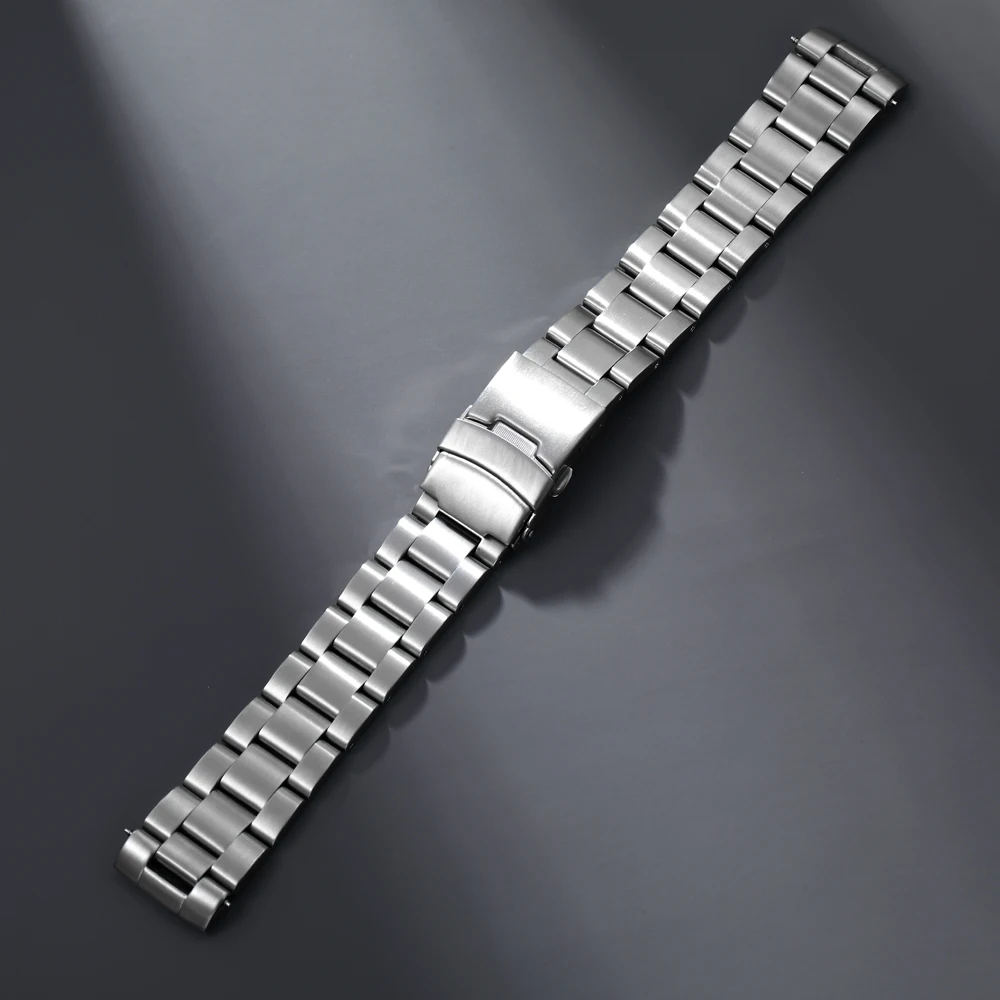 20mm Stainless Steel Solid End Link Watch Band Fit For Skx 6105 Watch