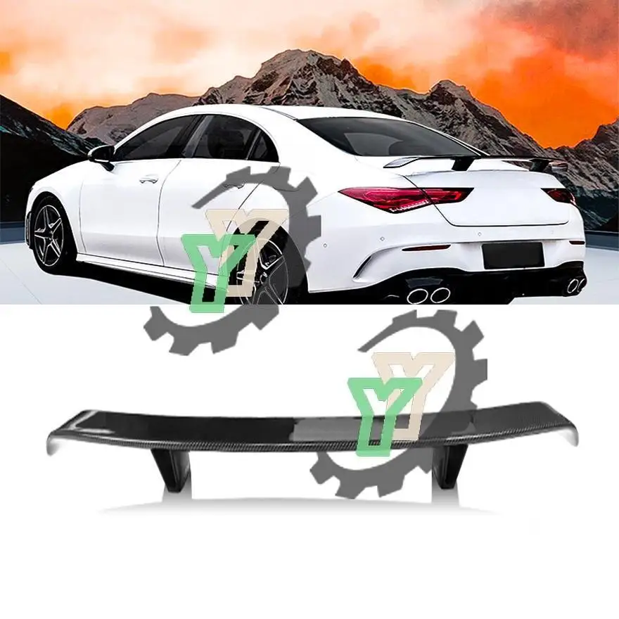 

For Mercedes-Benz CLA W118 CLA200 CLA260 Class Upgrade A35 A45S 2019-2020 ABS Spoiler Car Rear Wing Lip Trunk Spoiler