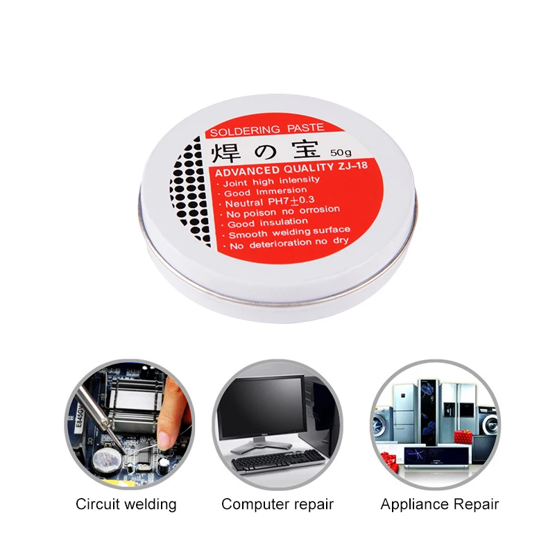 Soldering Paste Mild Rosin Environmental Soldering Paste Flux PCB IC Parts Welding Soldering Gel Tool for Metalworking