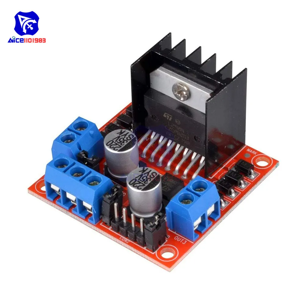 Diymore L298N Modul Pengendali Driver Motor DC Dual H-bridge Stepper Motor UNTUK Arduino Smart Car Power MEGA R3 Mega2560