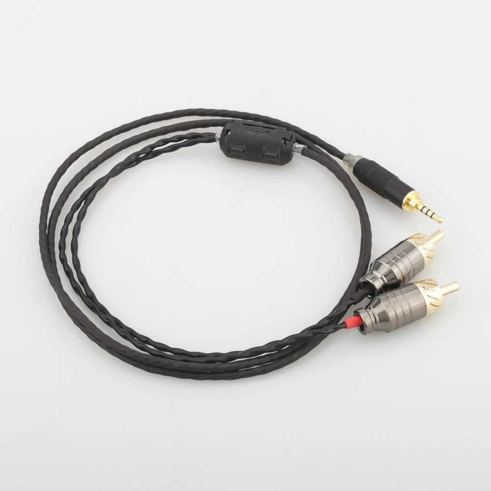 

High Quality HIFI TRRS Balanced 2.5mm to 2 RCA Male Audio Cable For Cayin N5 Iriver AK240 AK380 AK120II Amp Onkyo DP-X1