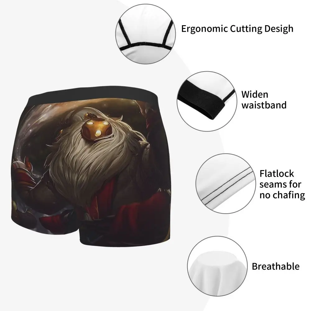 Bard League of Legends LOL MOBA Games Underpants Homme Panties Men\'s Underwear Sexy Shorts Boxer Briefs