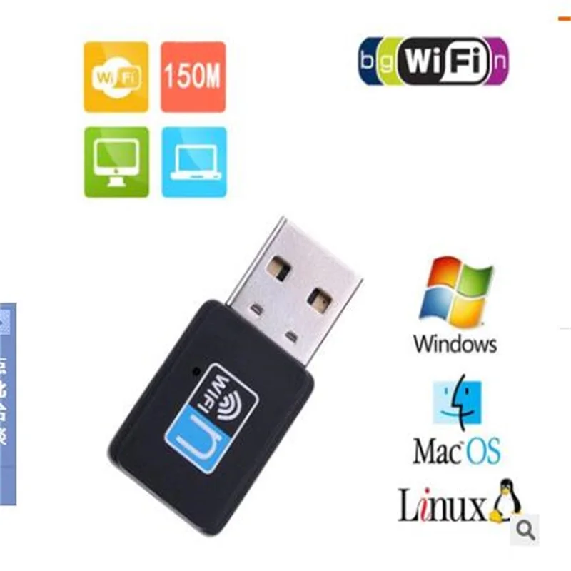 

10pcsUSB WiFi Adapter Mini Network Card 150mbps Wi-Fi Adapter PC Wi Fi Antenna WiFi Dongle 2.4G USB Ethernet WiFi Receiver