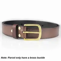 Solid Brass Belt Buckle Heel Bar Buckle Single Pin Half Buckle Waistband Head for Leather Craft Bag Strap Webbing Dog Collar 6
