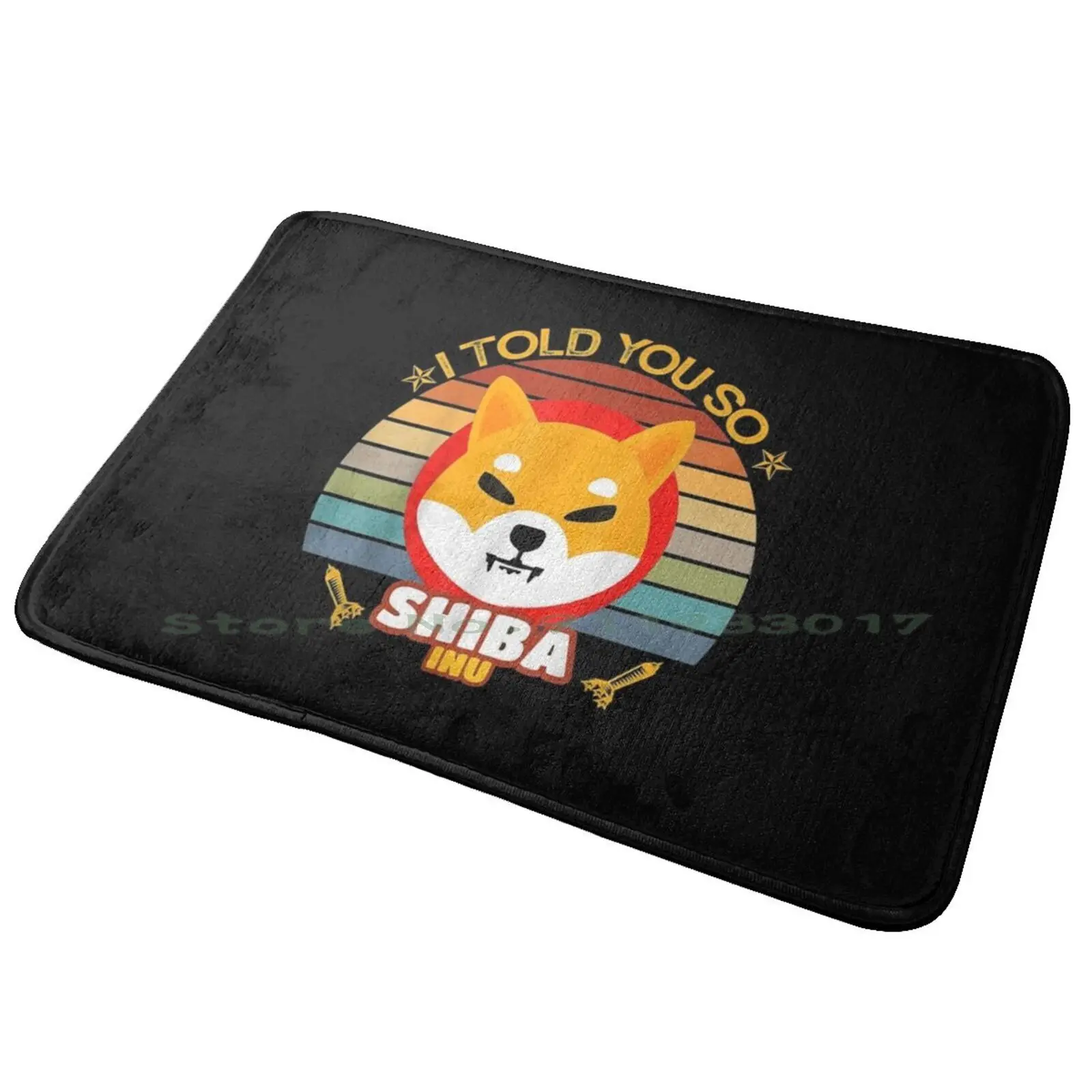 Shiba Inu Coin Cryptocurrency Wallet Shiba Army To The Moon Entrance Door Mat Bath Mat Rug Edelbrock Vintage K N Engineering