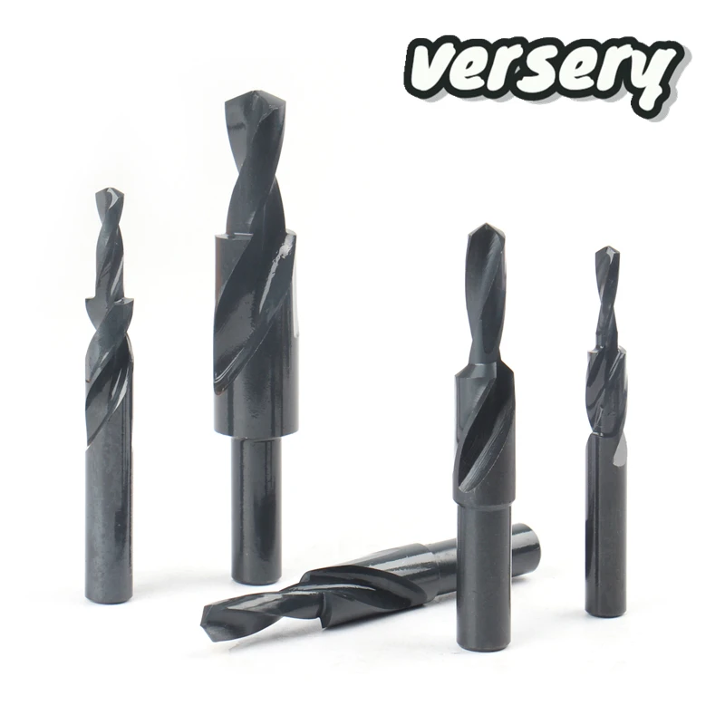 Versery HSS 6542 M3-M12 90/180 degree Two Stage Drill Bit Twist Step Chamfer Conutersunk Hole saw For Iron Copper aluminum