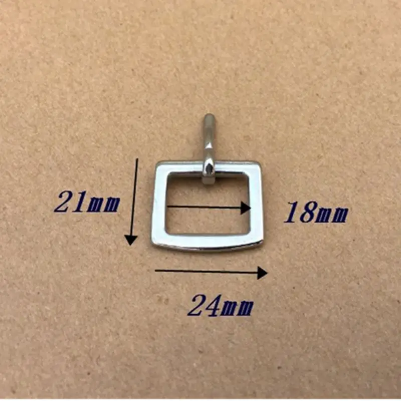 20pcs Stainless Steel Belt Buckle Bag Metal Pin Buckle Rein Buckle Clothing Accessories Horse Harness Hardware14mm 18mm 21mm