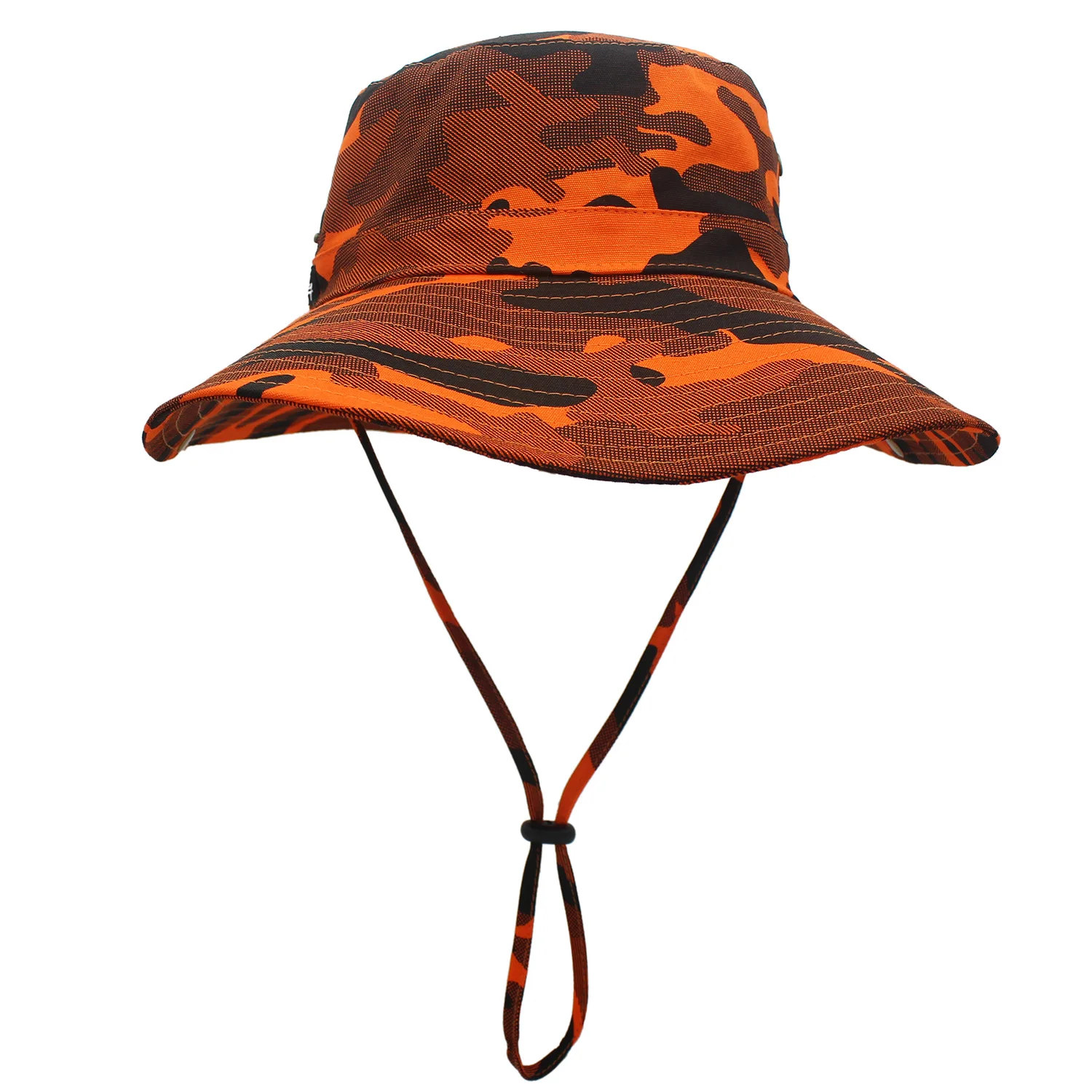 Outfly Camouflage Cowboy Hat Outdoor Boonie Hat UV Protection Men\'s Tactical Panama Wide Brim Hunting Hiking Bucket Hat