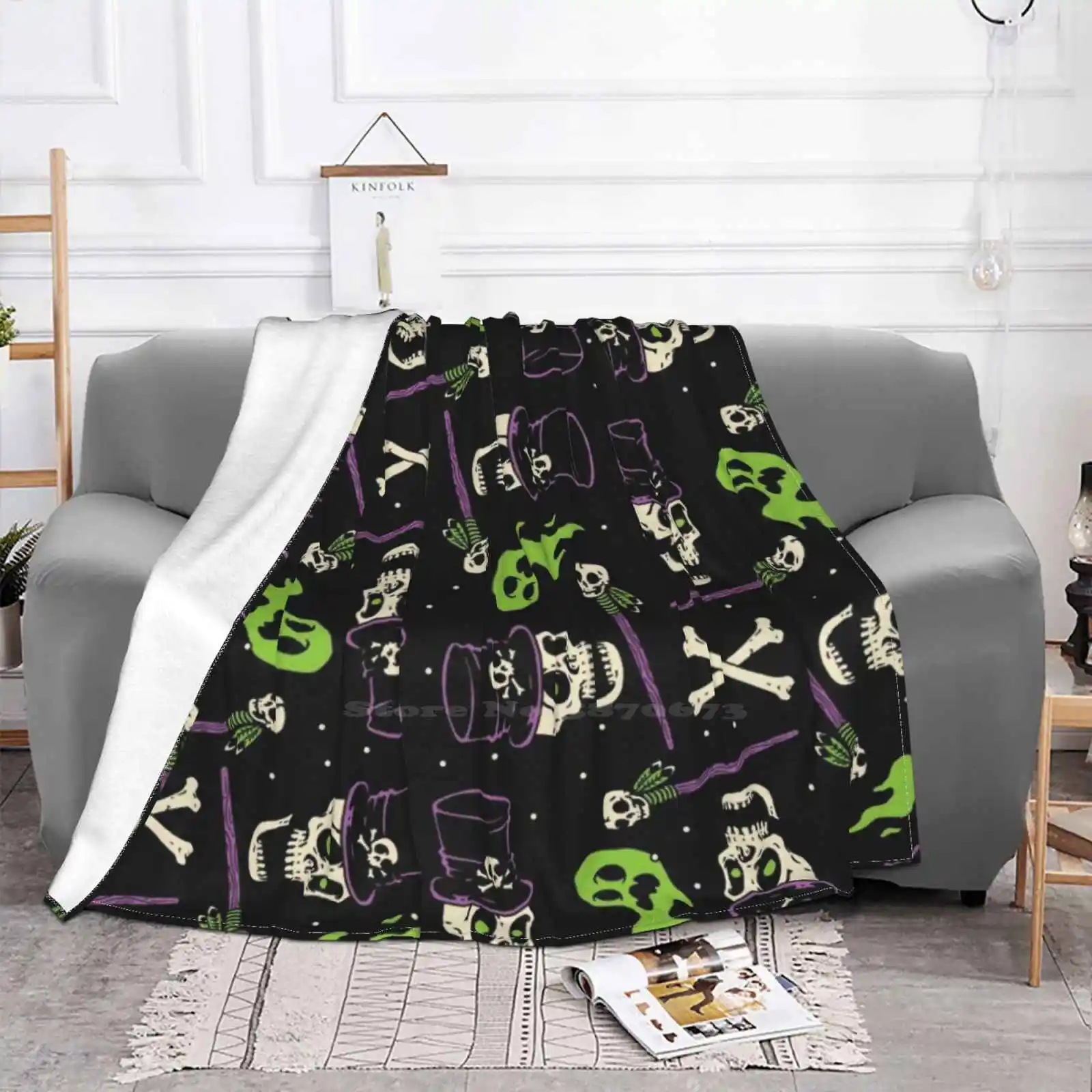 Witch Top Quality Comfortable Bed Sofa Soft Blanket Witchy Witch Voodoo Shaman Jungle Witch Devil Spooky Halloween