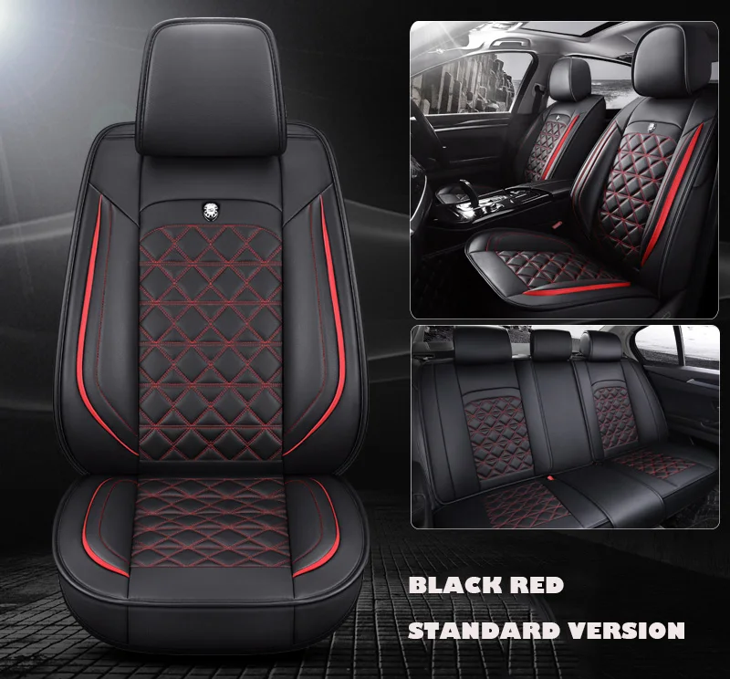 Universal car seat cover leather for kia ceed rio3 4 cerato sportage 2019 sorento picanto smart fortwo Car Seat Covers Protector