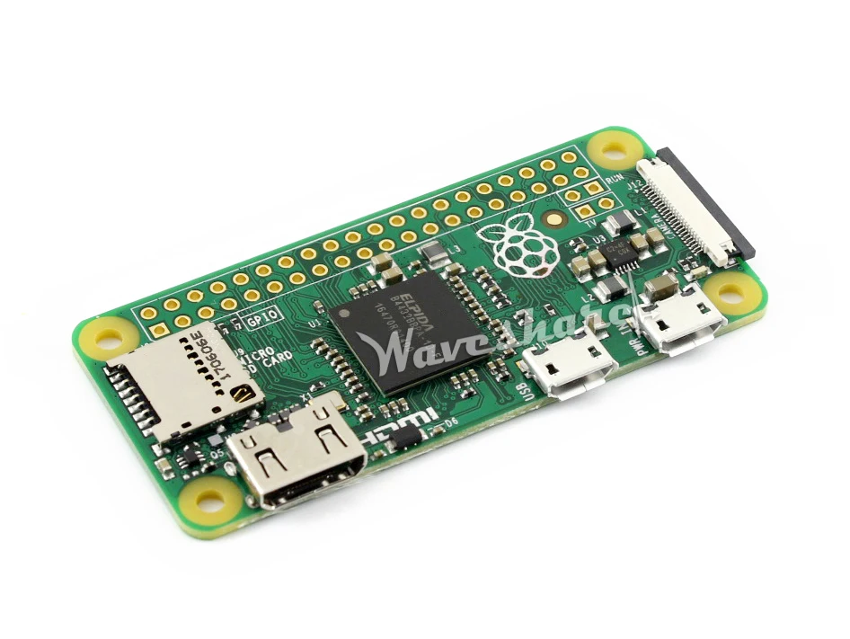 Raspberry Pi Zero 1GHz CPU 512MB RAM Mini-HDMI port the low-cost pared-down Pi