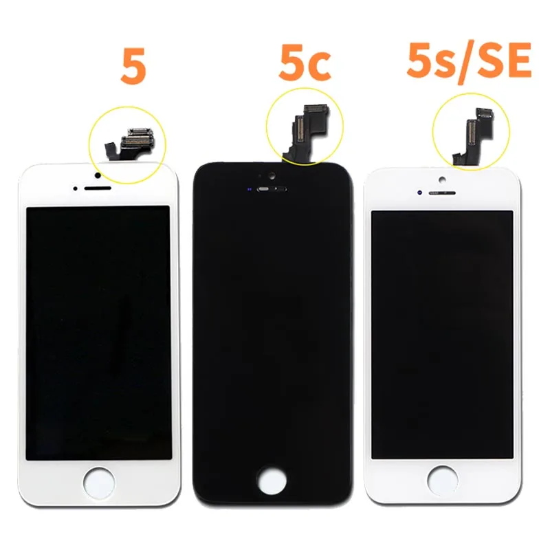 New Display For iPhone 6 7 8 6S Plus LCD Touch Screen For iPhone 5 5C 5S SE No Dead Pixel Display Digitizer Glass Assembly