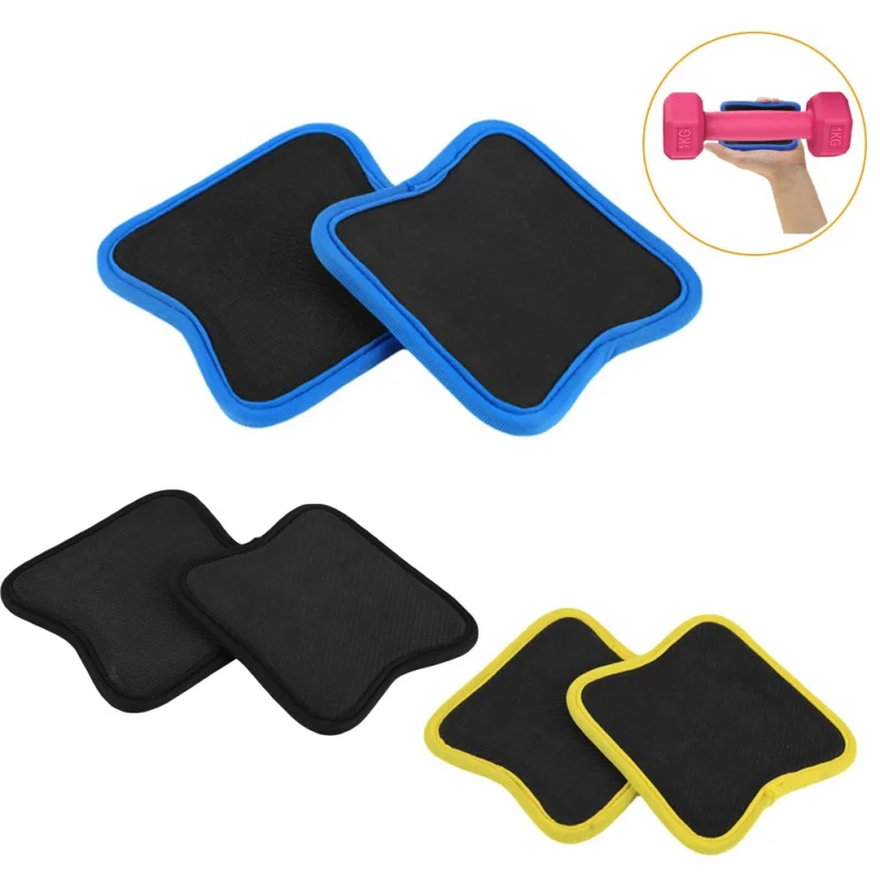 1 pair Unisex Anti-Skid Weight Lifting Training Gloves Fitness Dumbbell Grips Pads Gym Strength Hand Palm Cushion Protector