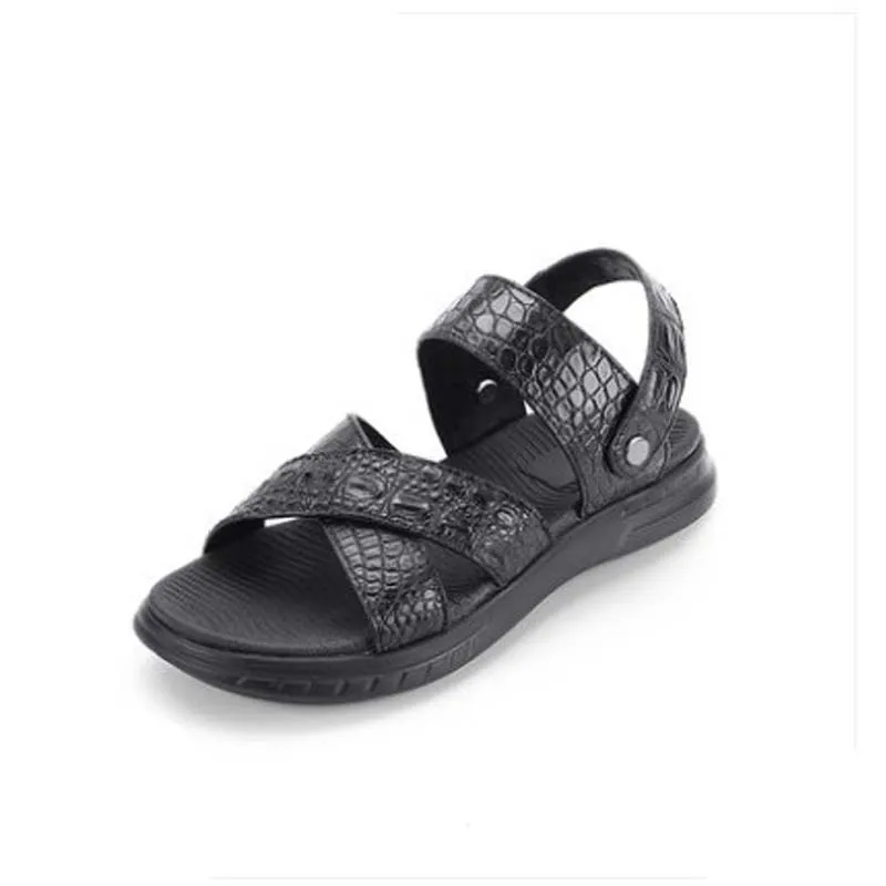 SL  Crocodile leather men sandals and slipper