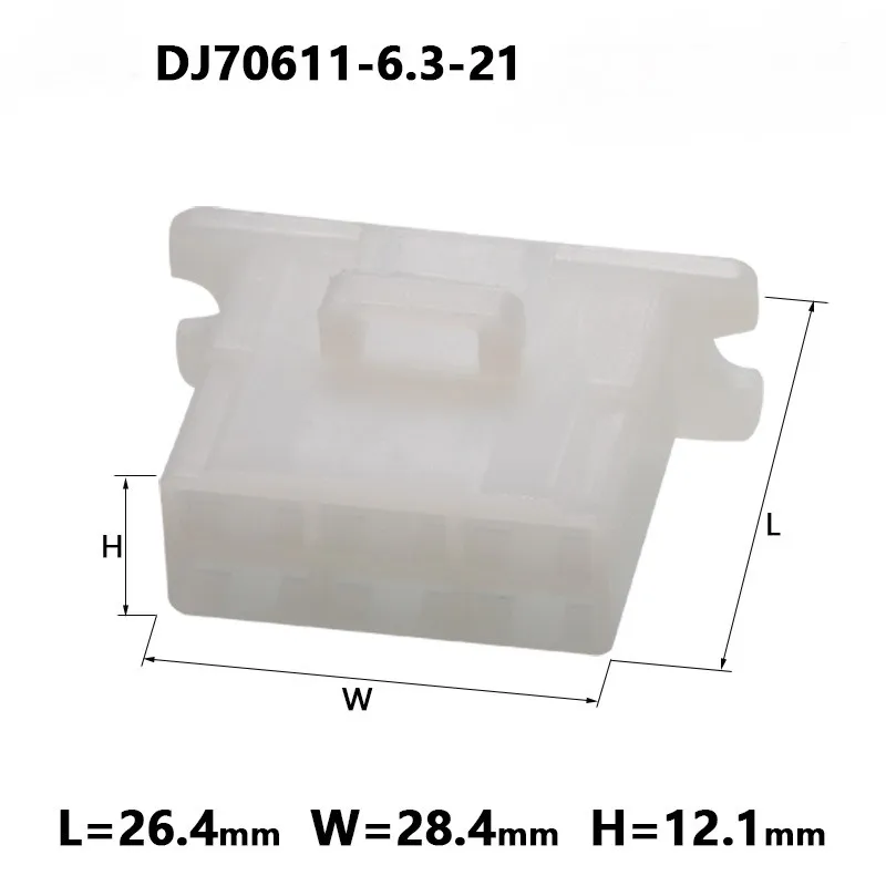 100 Female And Male 6 Pin 6110-4563 6120-2063 Way Socket Auto Connector DJ70611-6.3-11/21