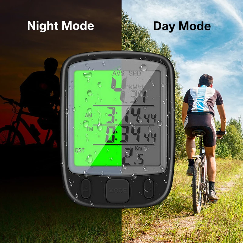 Wired Digital Bike Ride Speedometer Odometer Bicycle Counter Code Table Waterproof Stopwatch Speed Tracker Cycling Accessories