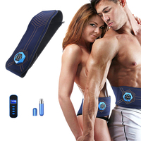 Abdominal Abs Toning Belt Vibration Fitness Massager Slimming Body Belts Electric Muscle Stimulator Trainer Waist Support