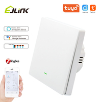 EU/UK 1 Gang Tuya Smart Zigbee Switch App Remote Control Works with Alexa Voice Switch Smart Home Automation Wall Light Switches