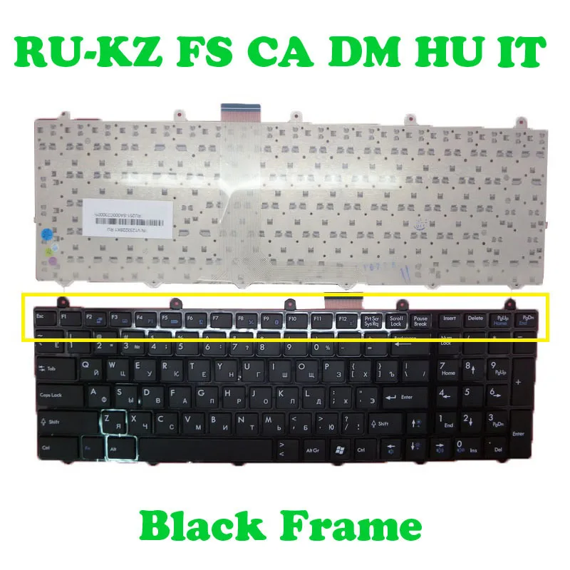 

Клавиатура FS CA DM HU RU-KZ IT для MSI GT780 GT780DXR GT780R GT783R GX780R MS-1761 Венгрия Италия Дания Фарси Канада