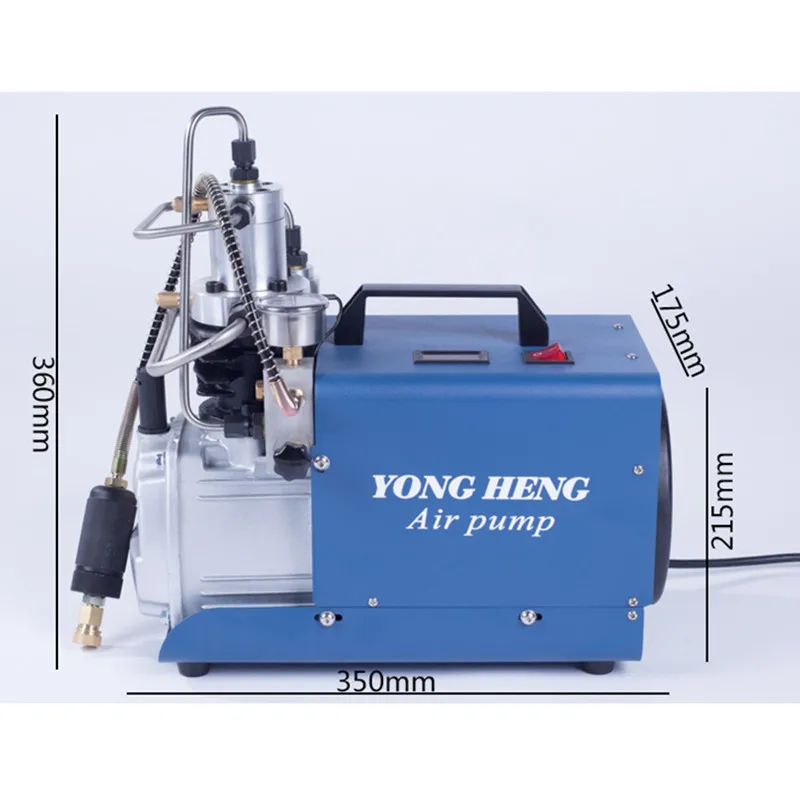 110V 220V 300BAR 30MPA 4500PSI High Pressure Air Pump water cooling Electric Air Compressor for Airgun Scuba Rifle PCP Inflator