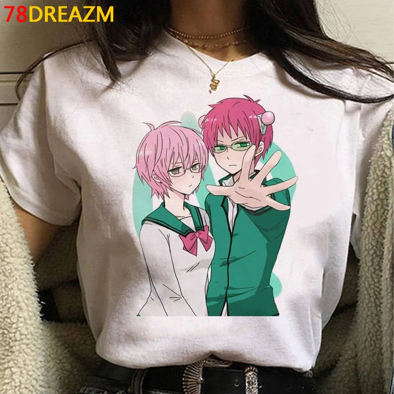 Violet Evergarden Saiki k t-shirt summer top female graphic tees women  casual vintage ulzzang t shirt ulzzang