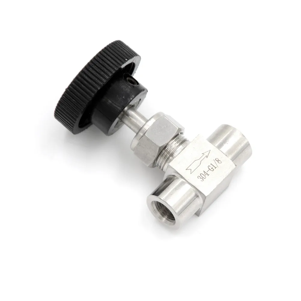 Stainless Steel Flow Control Shut off Needle Valve 1/8\