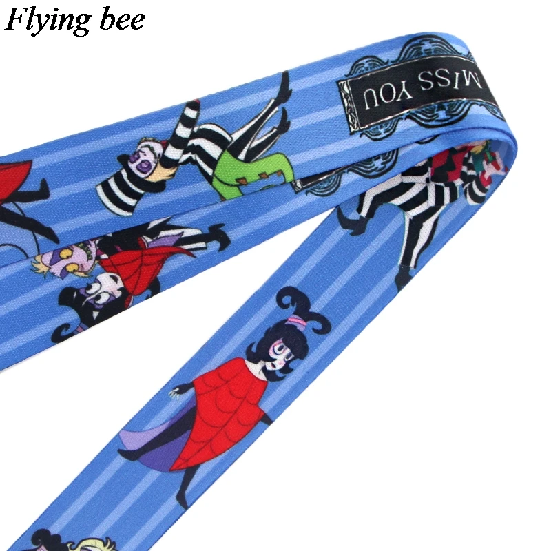 Flyingbee Cartoon Anime Lanyard Telefoon Touw Sleutelhangers Telefoon Lanyard Voor Sleutels Id Kaart Cartoon Lanyards Voor Mannen Vrouwen X0799
