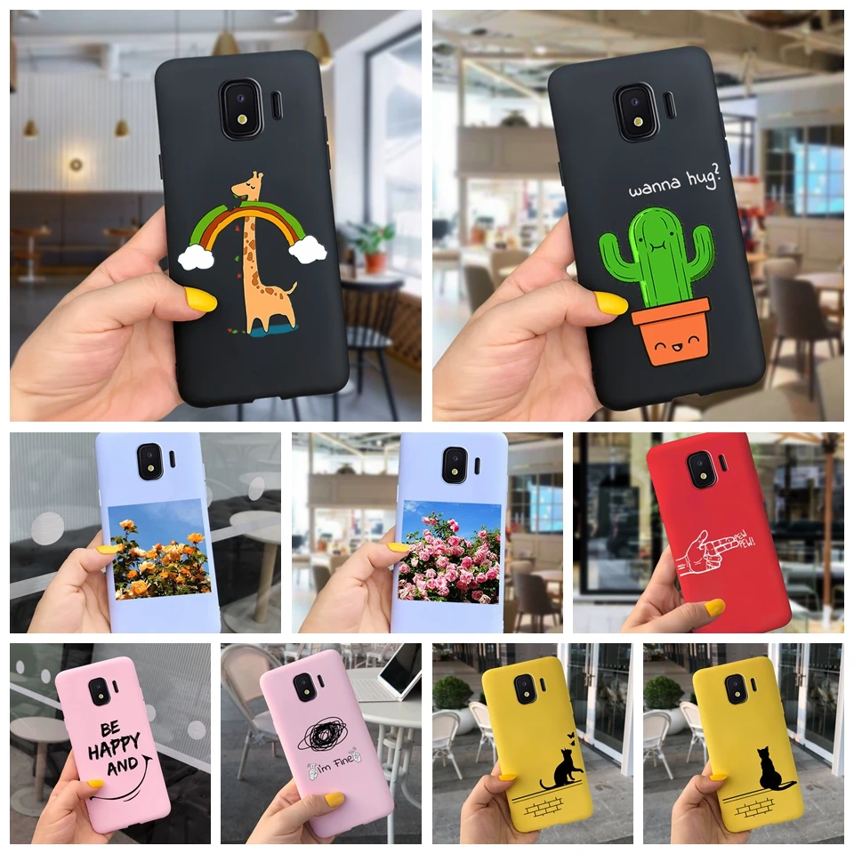 Cartoon Liquid Silicone Phone Case For Samsung Galaxy J2 Core 2018 SM-J260F/DS J 2 Core 2018 SM-J260M/DS  Bumper Back Cover 5.0