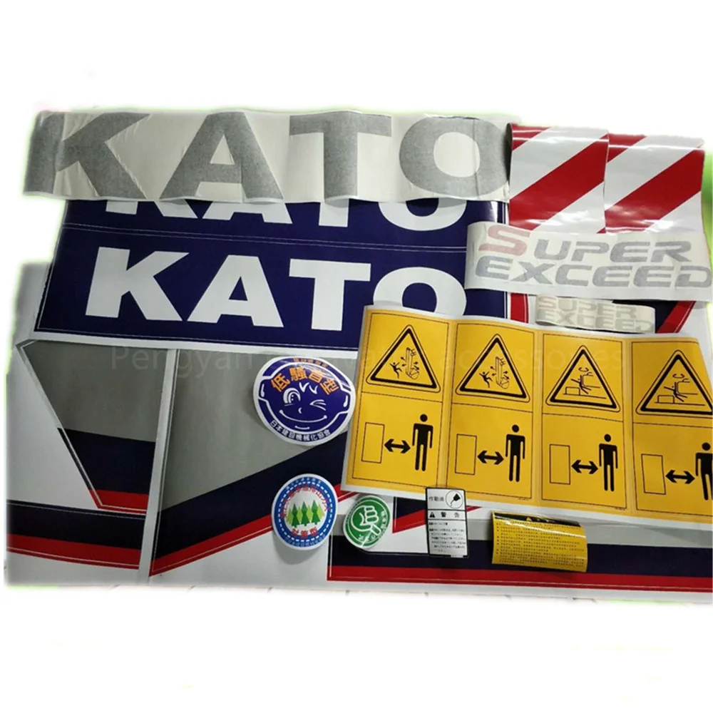 

For Kato HD512R 820R 1023R 1430R 1638-1-2-3 307 1023-1-2-3 Car Sticker Decal Excavator Parts