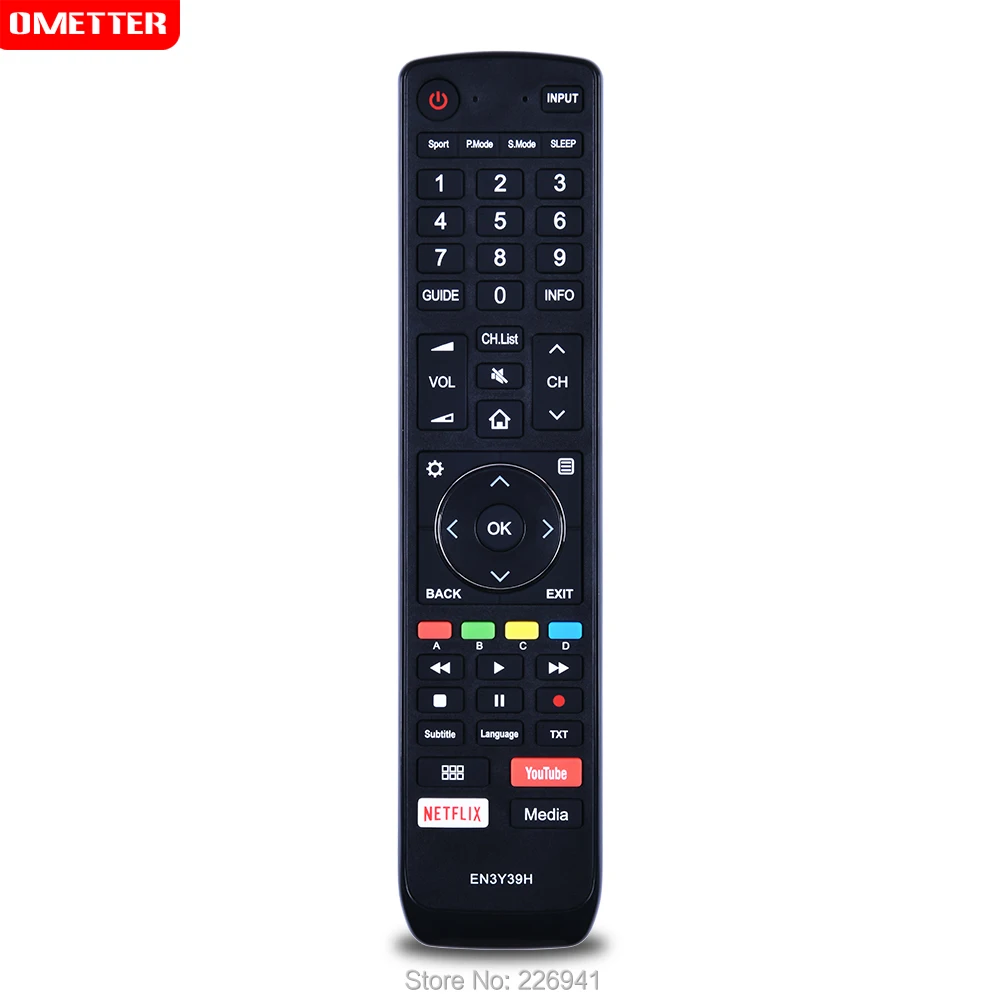 EN3Y39H use for Hisense TV remote control for H50U7A H55U7A H65U7A H43A6500 H50A6500 H55A6500 H65A6500 LCD TV