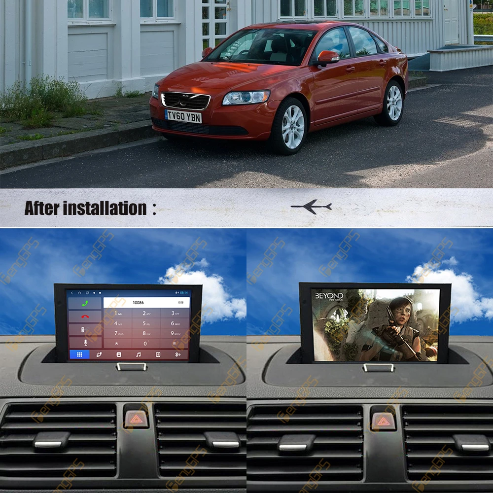 Android Screen For Volvo C30 C40 C70 S40 S60 V50 2008-2012 Car multimedia Player Stereo Radio Player GPS Navigation Head unit