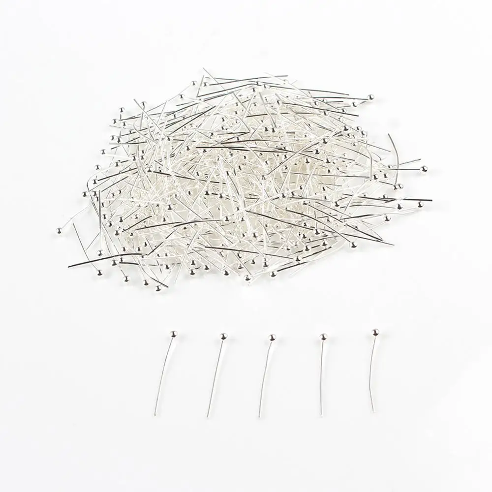 200pcs/lot Flat Head Pins Eye Pins Ball Head Pins For Jewelry Making Supplies Headpin Diy Jewelry Accessories Earrings Beading