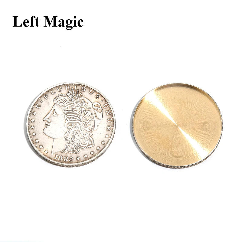 1Pcs Expanded Shell (Super Morgan Dollar Version) magic tricks Appearing/Disappearing Magic Close Up Coin Accessories