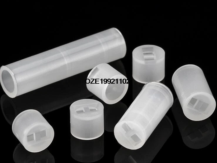 1000 Pcs Nylon Cylinder LED Spacer Holder Support Outer Dia. 4mm x 9mm Clear