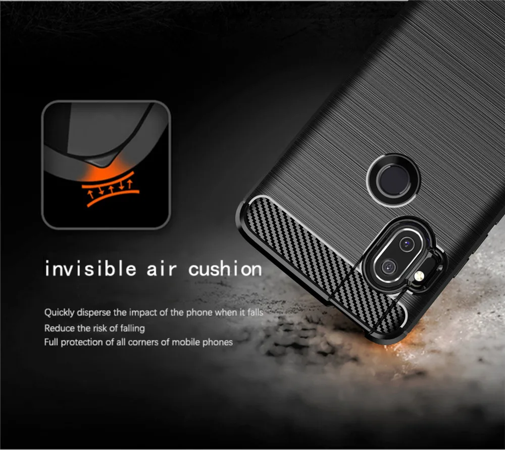 For Motorola Moto One Hyper Case Luxury Carbon Fiber Skin Full Soft Silicone Cover Case For Moto One Hyper Phone Cases