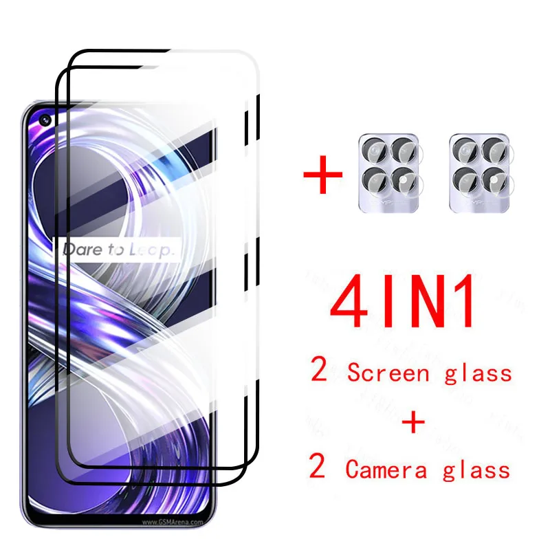 on realme 8 tempered glass for oppo realme 8 pro screen protector on realme 8i camera lens glass for realme8pro RMX3085 RMX3081