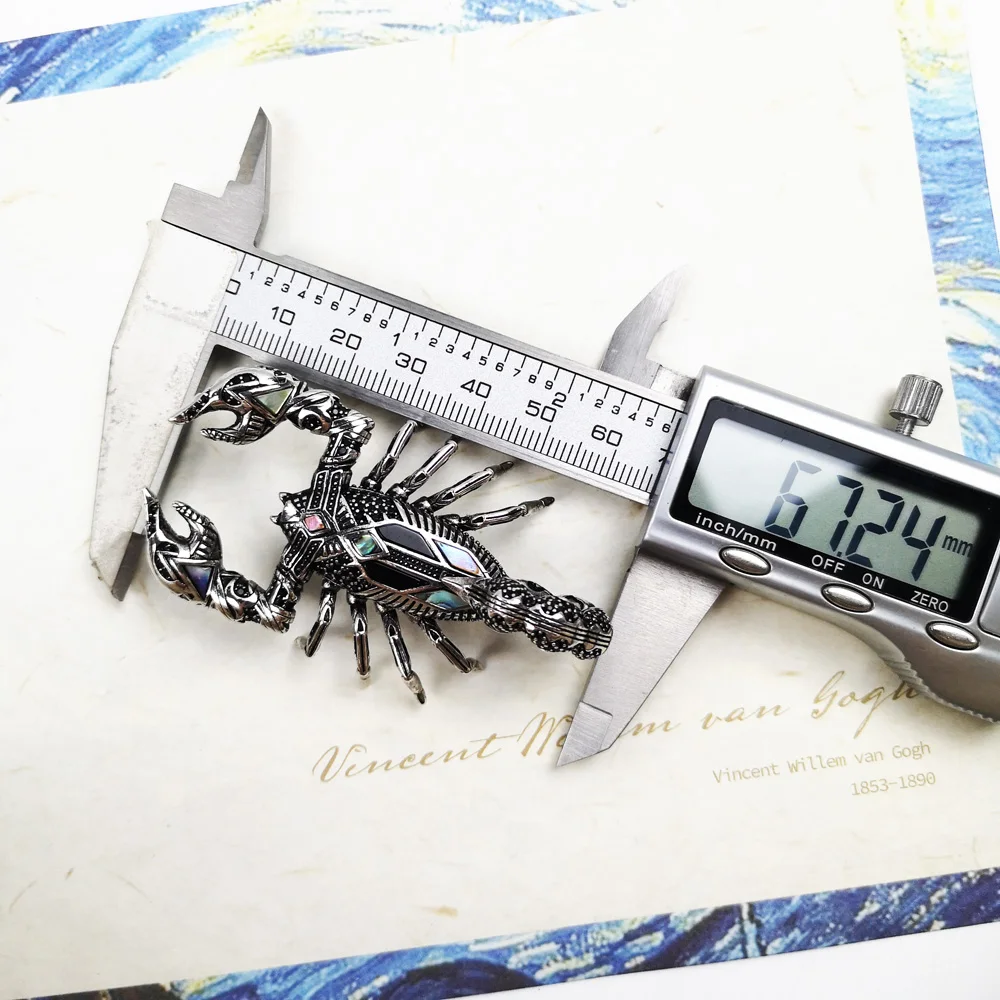 قلادة العقرب 925 فضة صالح قلادة 2021 جديد غرامة مجوهرات أوروبا بيجو المتمردين الشارع هدية قوية للرجال والنساء #3