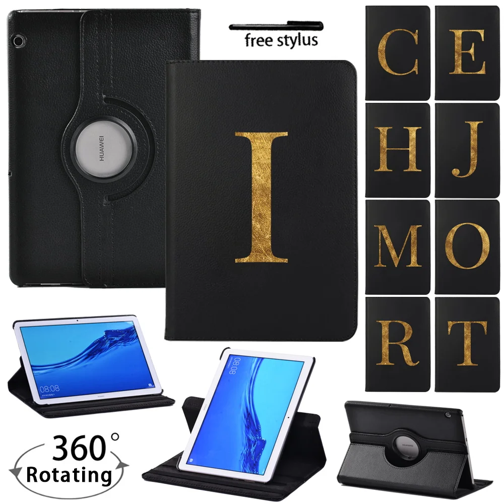 

360 Degree Rotating Case for Huawei MediaPad T3 10 9.6" AGS-L09 W09 Stand Tablet Cover Case for T5 10 10.1" AGS2-W09/W19/L03/L09