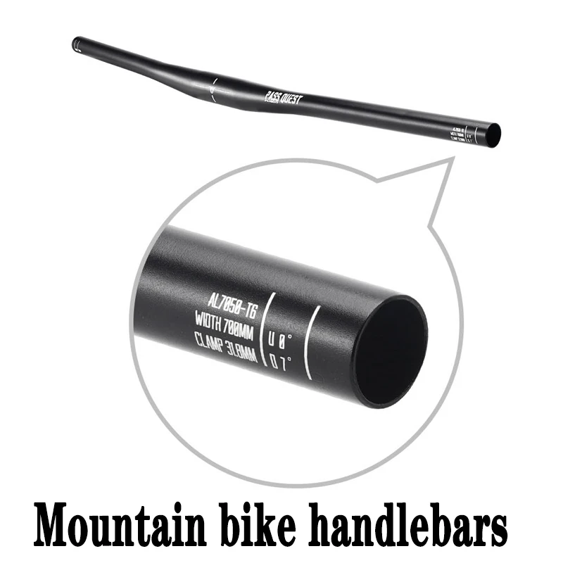 PASS QUEST  Mountain Bike Handlebars 700MM /720MM / 740MM  Aluminum Handlebars Bicycle  Accessories