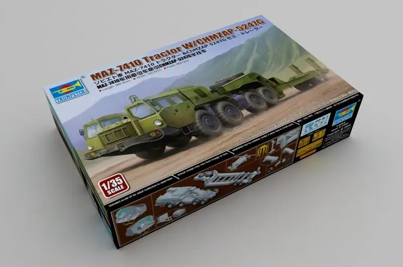 

Trumpeter 01056 1/35 MAZ-7410 Traclor W/CHMZAP-5247G