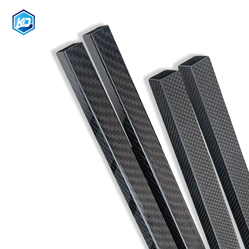 1Pcs Length 500mm OD8mm 10mm 15mm18mm 20mm 22mm 25mm 30mm 35mm 40mm Matte Surface 3K High Strength Full Carbon Fiber Square Tube