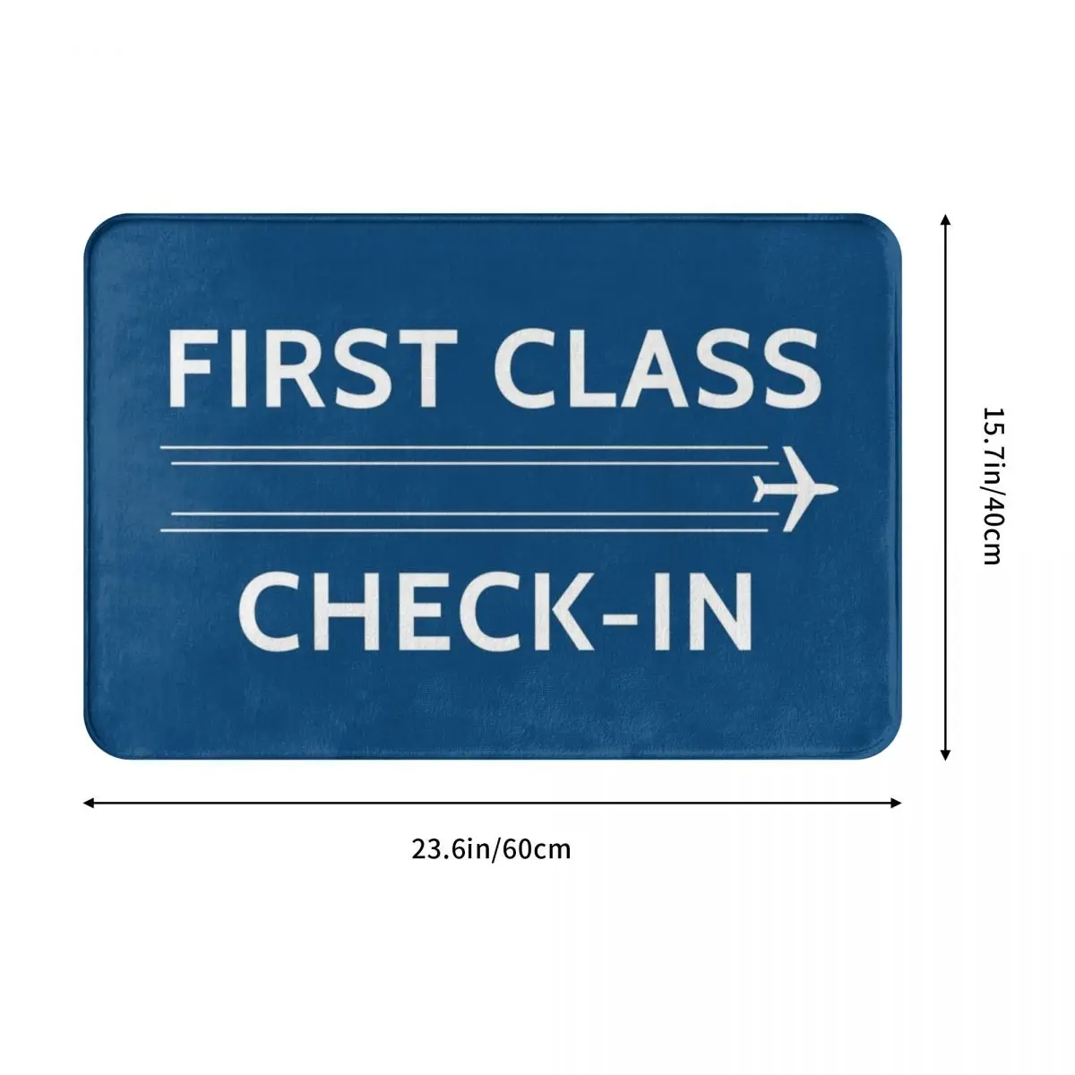 First Class Check-In Sign Doormat Rug carpet Mat Footpad Polyester Non-slip dust-proo Corridor Kitchen Bedroom balcony toilet