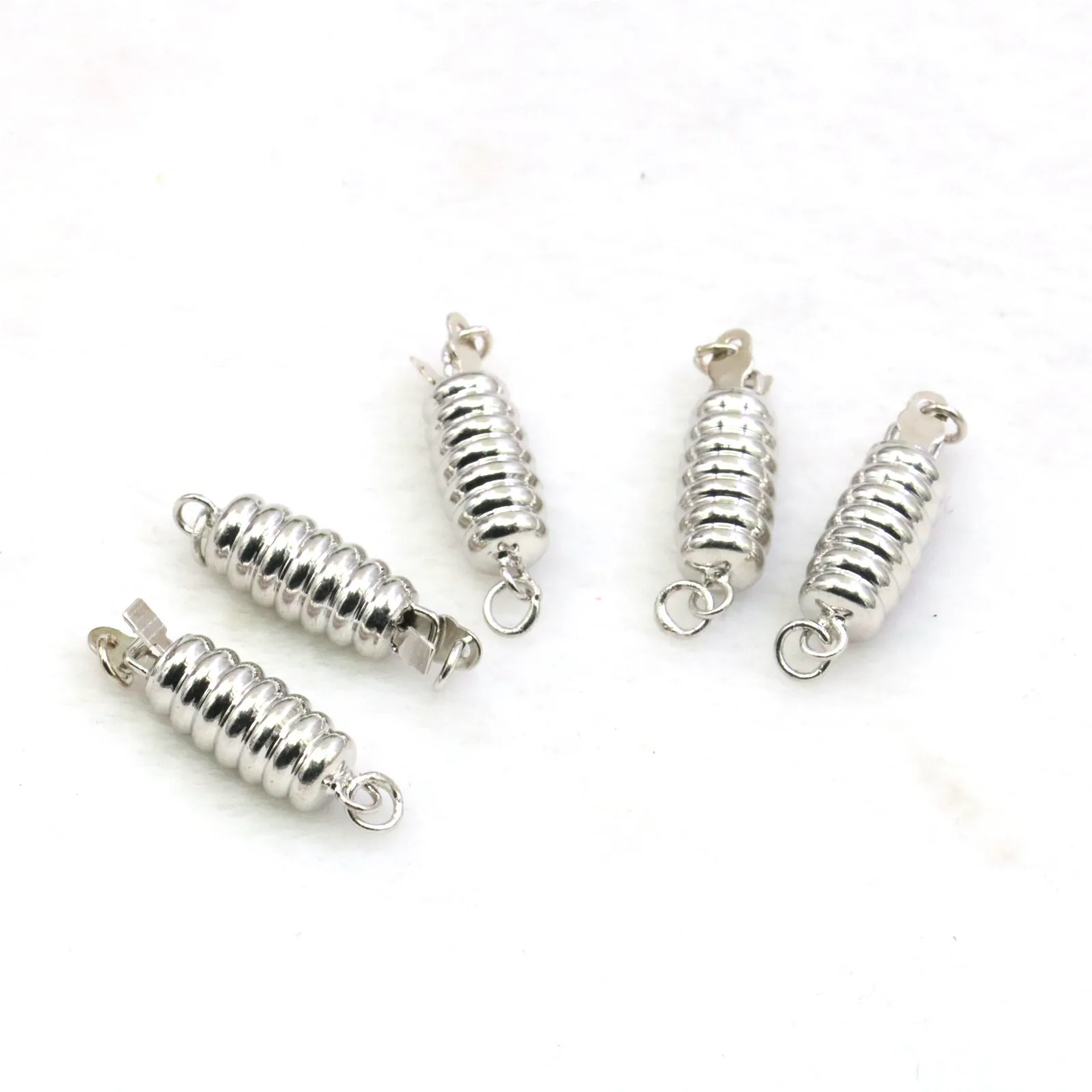 6X12mm Long Screw Silver Color Necklace Bracelet Clasp DIY Women Girls Jewelry Making Design Hand Made Finding Accessory Parts