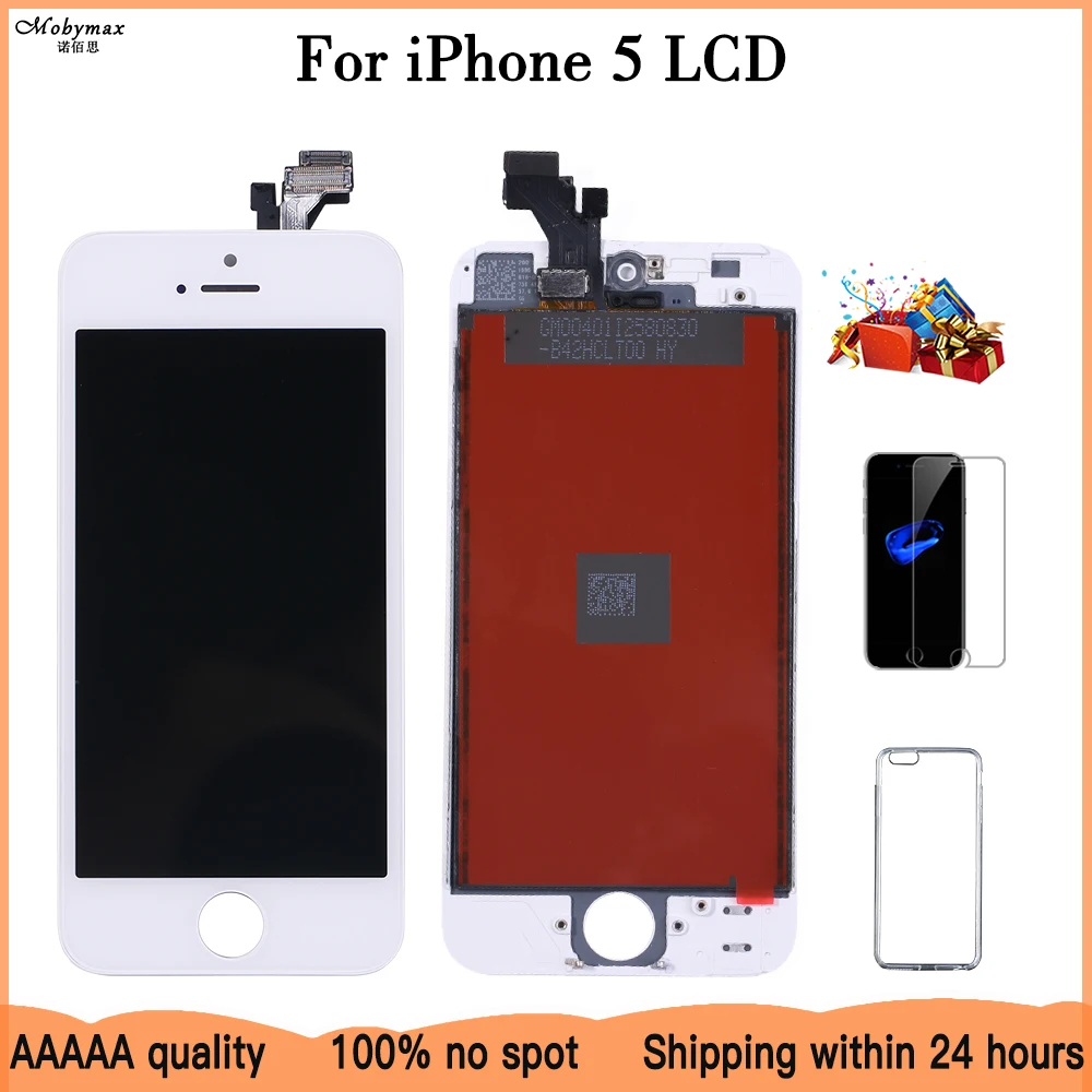 

Grade AAA+++ 10PCS/LOT For iPhone 5 LCD Display With Touch Screen Digitizer Assembly Replacement No Dead Pixel Free Shipping