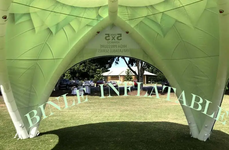 Air sealed outdoor event inflatable spider tent with full printing TPU air dome canopy advertising gazebo tent for exhibition