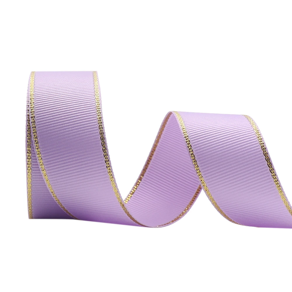 10 Yards 10MM/25MM/38MM Glitzer-Grosgrainband mit Goldrand für Haarschleifen/Geschenkverpackungen, DIY-Weihnachtsdekorationsmaterial Y19042101 – Detail 13