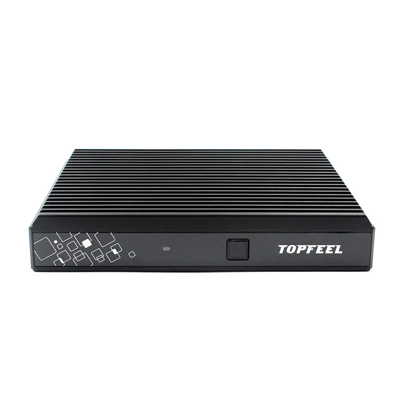 Topfeel t60m fanless completo mini pc industrial 4k suporte linux baixo consumo de energia i3 portátil computador embutido
