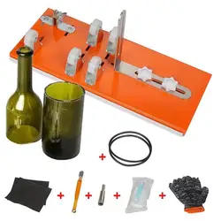 Cortador De Garrafa De Vidro DIY com Tamanhos Ajustáveis, Garrafa De Metal Máquina De Corte Para Crafting Garrafas De Vinho, Decorações Domésticas De Corte