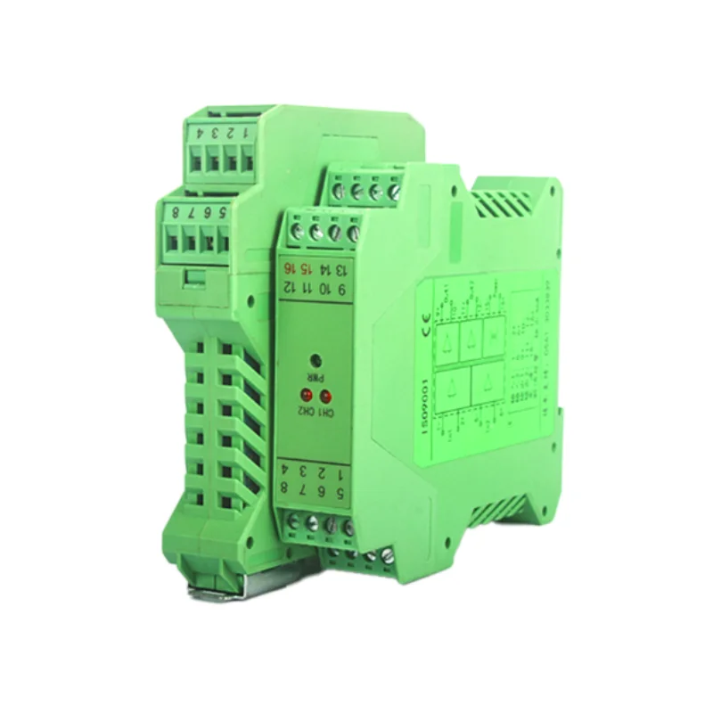 3 wire RTD pt100 temperature transmitter 4-20ma temperature transducer DC24V 35mm Din rail mounting